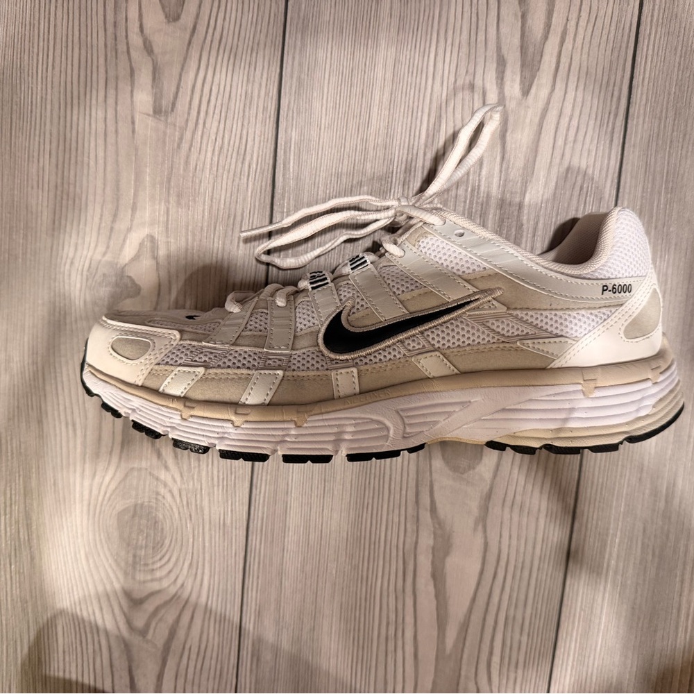 Women’s Nike P-6000 Cream/Black Athletic Sneaker
